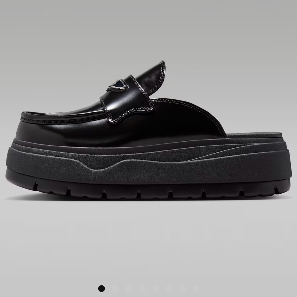 NEW IN BOX Black Air Jordan Platform Loafers